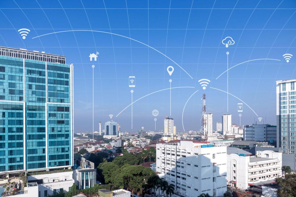 futuristic Indonesian city representing the future of investment diplomacy and economic growth