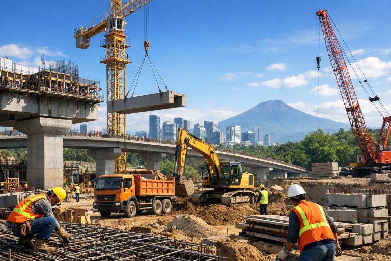 infrastructure development representing long-term commitment in Indonesia 