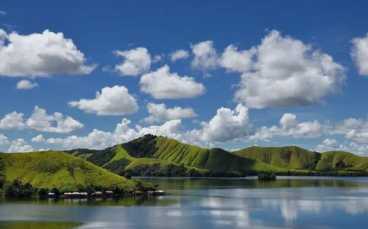 Sentani lake Jayapura Eastern Indonesia.