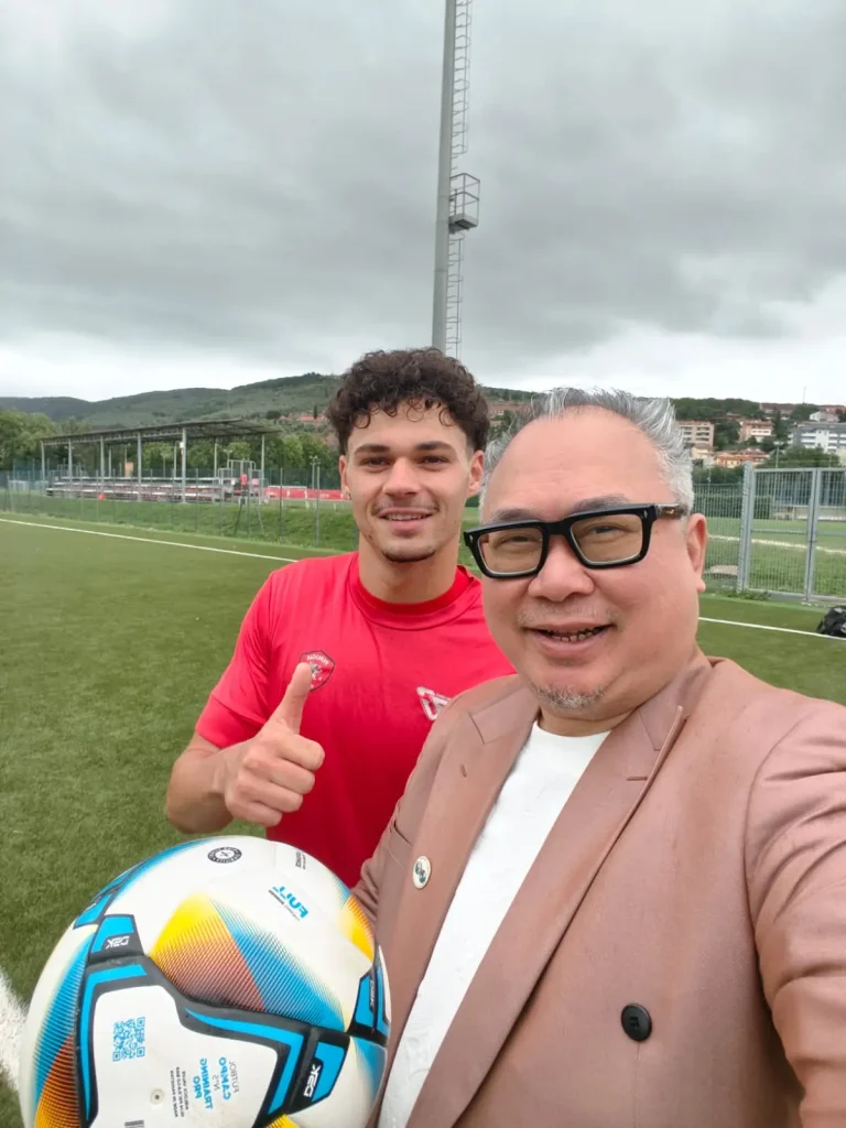 Football supporters celebrating local identity in Perugia