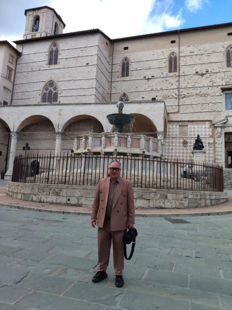 Historic center of Perugia in Umbria Italy