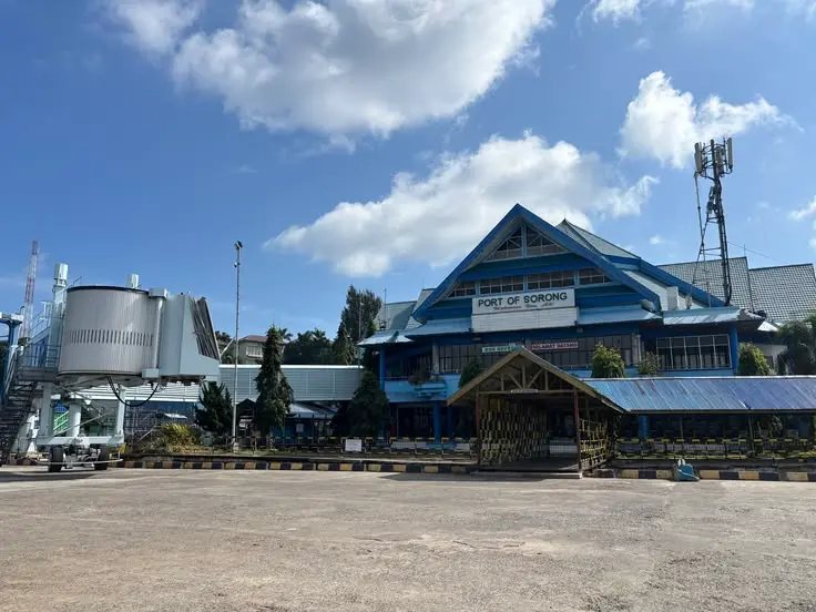 Port of Sorong in Southwest Papua, Indonesia