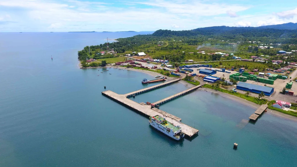 Cargo and logistics activities at Nabire Port