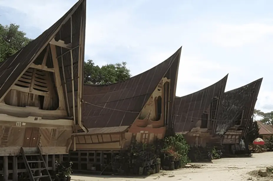 Rum Sram traditional house of the Biak people in Biak Numfor, Papua, showcasing indigenous architecture and cultural heritage.