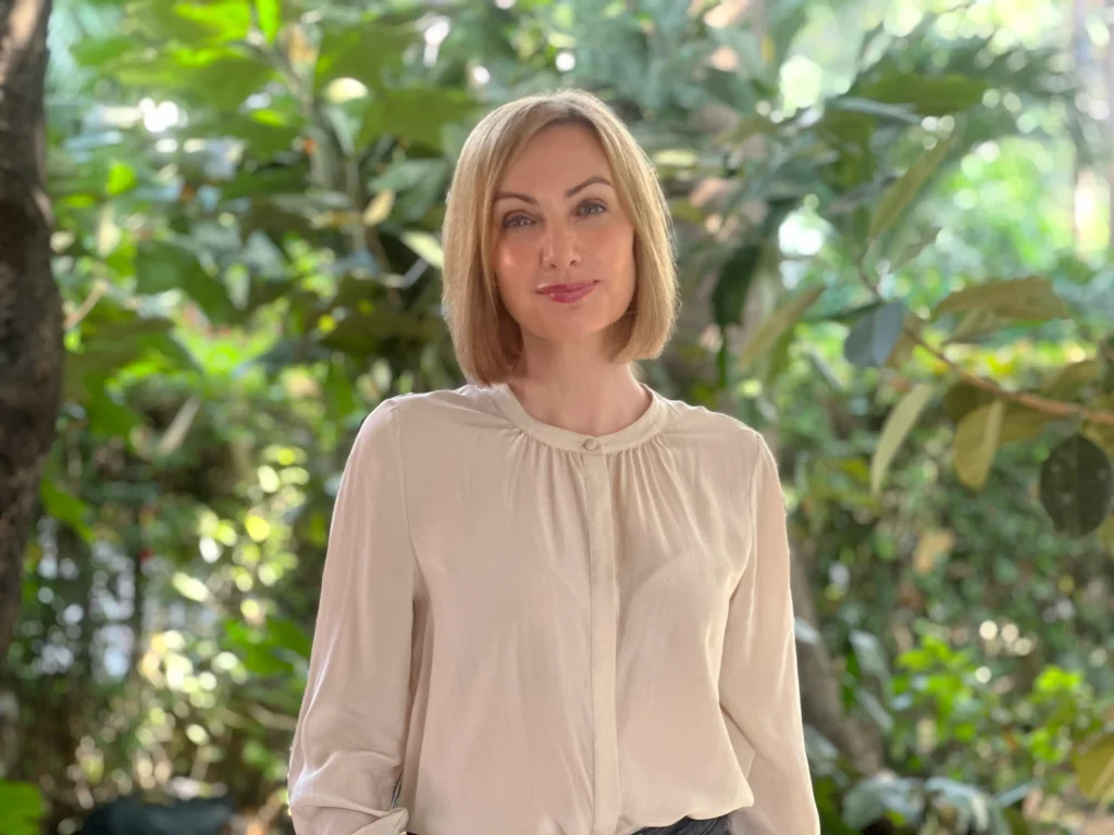 Portrait of Sylvia Beiwinkler, CEO of Happy Hearts Indonesia.