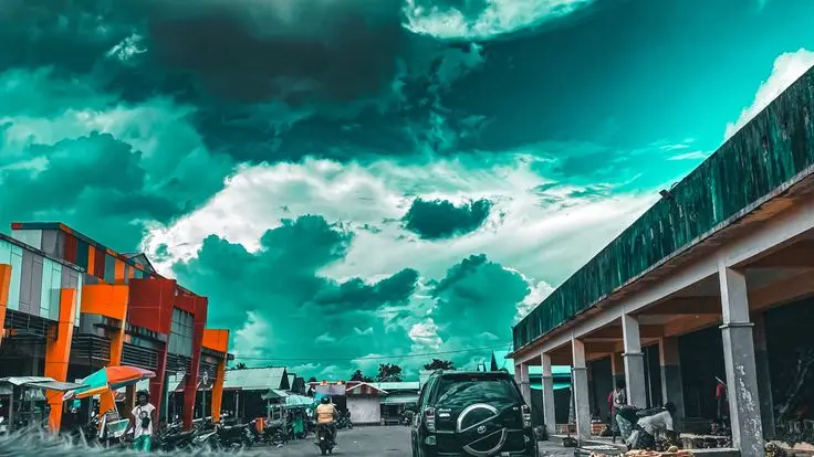 Commercial district in Timika reflecting expanding retail and property investment