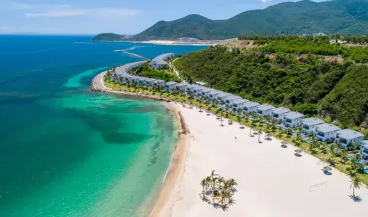 Vinpearl Resort Nha Trang overlooking the sea and tropical coastline
