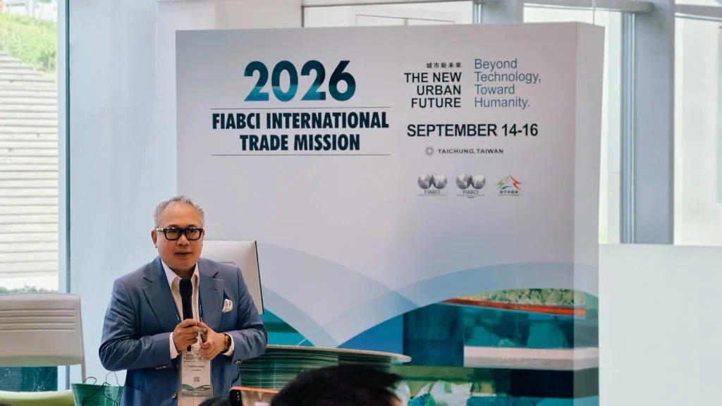 Rusmin Lawin speaking about Asian real estate investment opportunities at FIABCI Taichung 2026